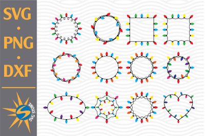 Christmas Light SVG&2C; PNG&2C; DXF Digital Files Include