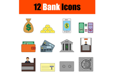 Bank Icon Set