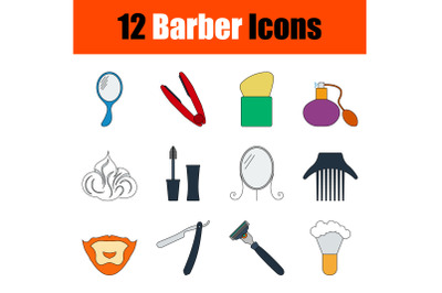 Barber Icon Set