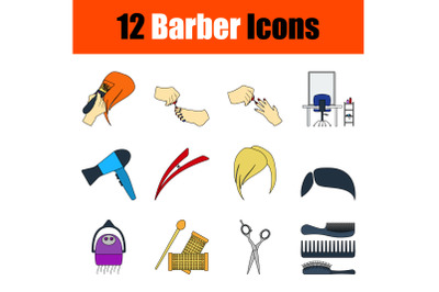 Barber Icon Set