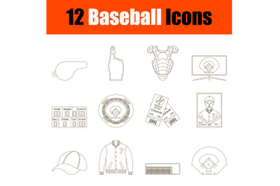 Baseball Icon Set