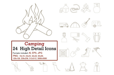 Camping Icon Set