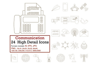 Communication Icon Set