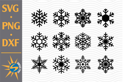 Snowflake SVG&2C; PNG&2C; DXF Digital Files Include