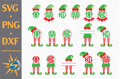 Elf Monogram SVG&2C; PNG&2C; DXF Digital Files Include