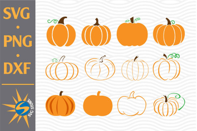 Pumpkin SVG&2C; PNG&2C; DXF Digital Files Include