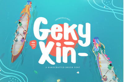 Geky Xin - Playful Display Font