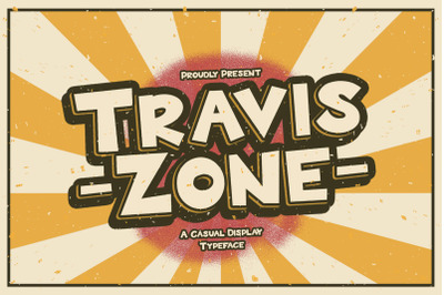 Travis Zone - Playful Display Font