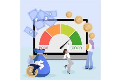 Excellent credit score to get bank loan to do business