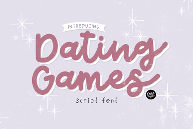 DATING GAMES Script Font