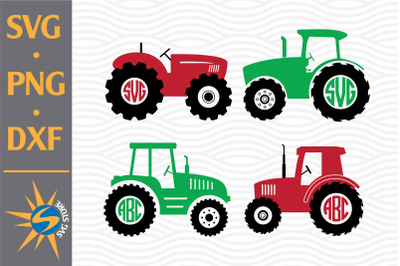 Tractor Monogram SVG, PNG, DXF Digital Files Include