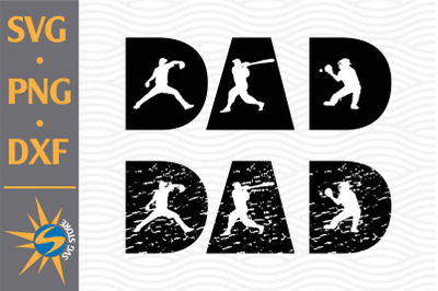 Dad Baseball SVG&2C; PNG&2C; DXF Digital Files Include