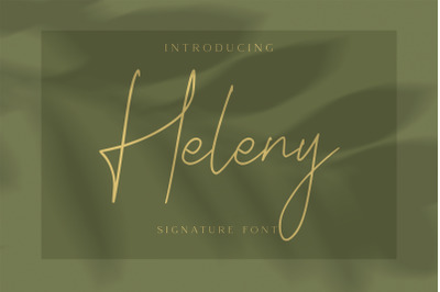 Heleny - Signature Script Font