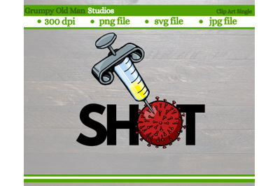covid vaccine and virus clip art | coronavirus vaccine shot cut file |
