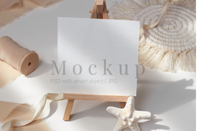 Card Mockup,Table Number Mockup,5x5 Card Mockup