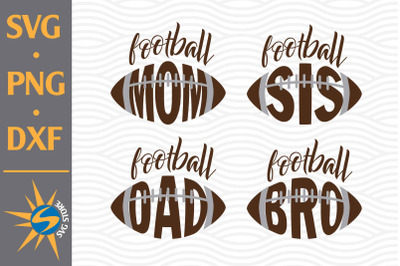 Football Family SVG, PNG, DXF Digital Files Include