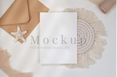 Card Mockup,Smart Object Mockup,Greeting Card