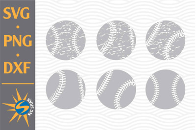 Distressed Baseball SVG, PNG, DXF Digital Files Include