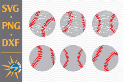 Distressed Baseball SVG, PNG, DXF Digital Files Include