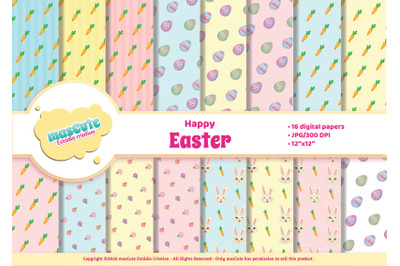 Easter clipart, Easter Bunny digital paper
