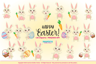 Easter clipart, Easter Bunny graphics &amp; illustrations