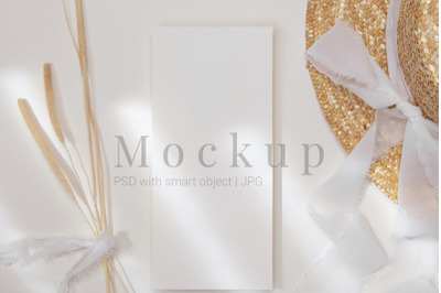 Greeting Card,4x9 Card Mockup,Wedding Mockup