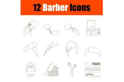 Barber Icon Set