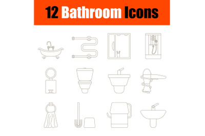 Bathroom Icon Set