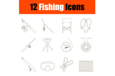 Fishing Icon Set