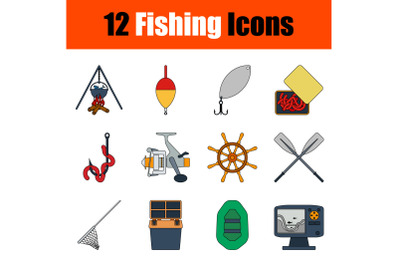 Fishing Icon Set