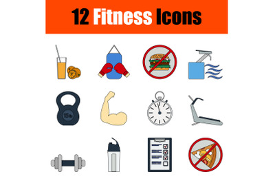 Fitness Icon Set