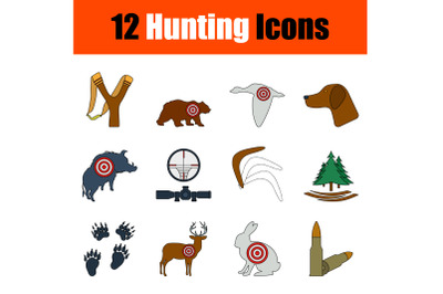 Hunting Icon Set