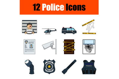 Police Icon Set