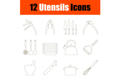 Utensils Icon Set