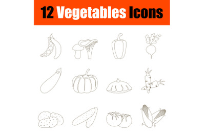 Vegetables Icon Set