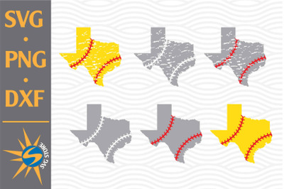 Texas Softball Baseball SVG, PNG, DXF Digital Files Include