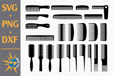 Comb Silhouette SVG&2C; PNG&2C; DXF Digital Files Include