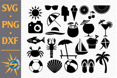 Summer Silhouette SVG&2C; PNG&2C; DXF Digital Files Include