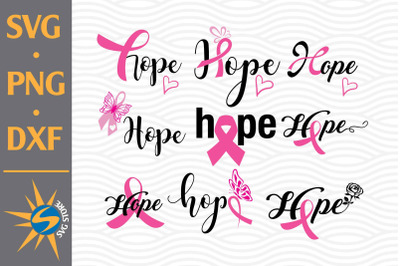 Hope Cancer SVG&2C; PNG&2C; DXF Digital Files Include