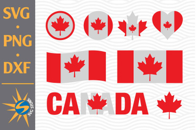 Canada Flag SVG, PNG, DXF Digital Files Include