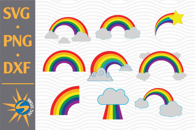 Rainbow SVG&2C; PNG&2C; DXF Digital Files Include