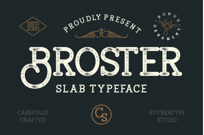 Broster Slab Typeface