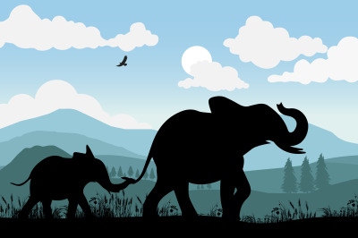 elephant silhouette