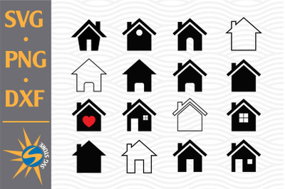 House SVG, PNG, DXF Digital Files Include