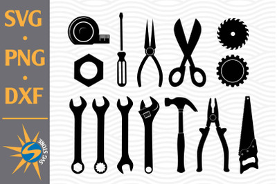 Tool Silhouette SVG, PNG, DXF Digital Files Include