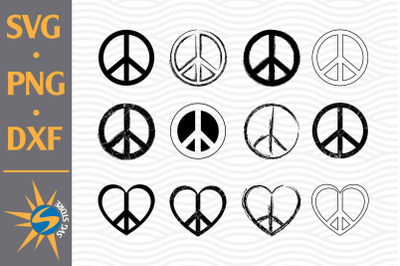 Peace Sign SVG, PNG, DXF Digital Files Include