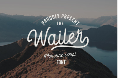 Wailer Monoline Script Font