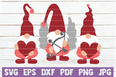 Valentines Gnomes SVG Cut File