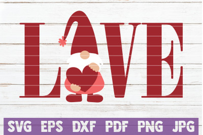 Gnome Love SVG Cut File