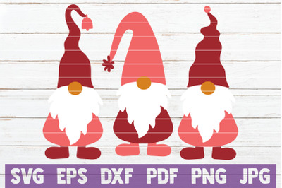 Valentines Gnomes SVG Cut File